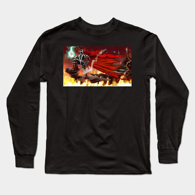 SPAWN - Underworld Long Sleeve T-Shirt by CrazyPencilComics
